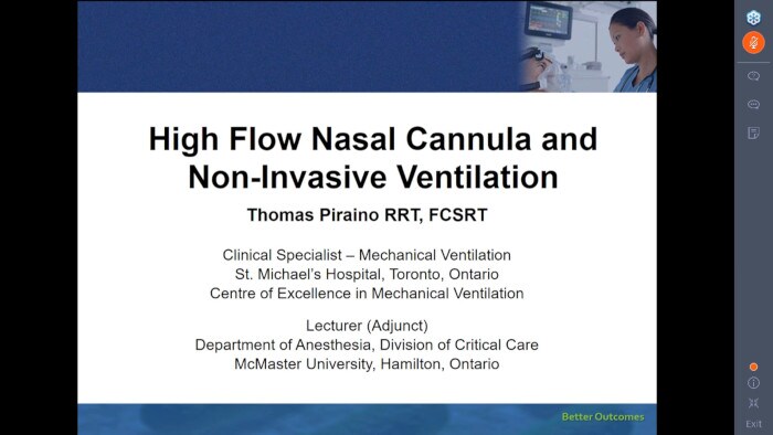 High Flow Nasal Cannula and Non-Invasive Ventilation