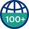 100+ countries reached by Philips