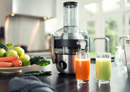 Home made juices with fresh ingredients