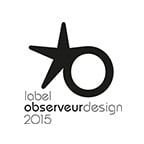 Награда label observeur design в 2015 г.