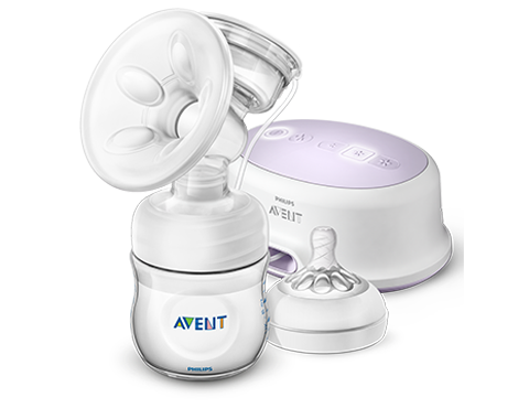 Электронный молокоотсос двойного сцеживания и соски Philips Avent Comfort