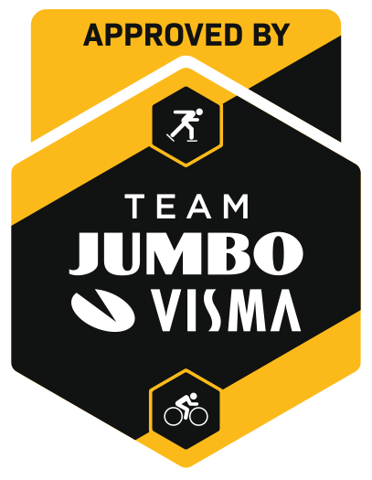 Логотип "Одобрено командой Jumbo-Visma"
