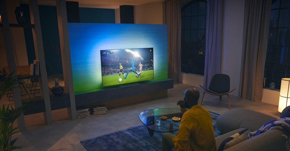 Спортивний матч на OLED-телевізорі