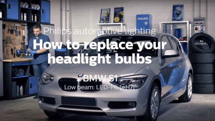 Как заменить лампы в фарах BMW 1-Series