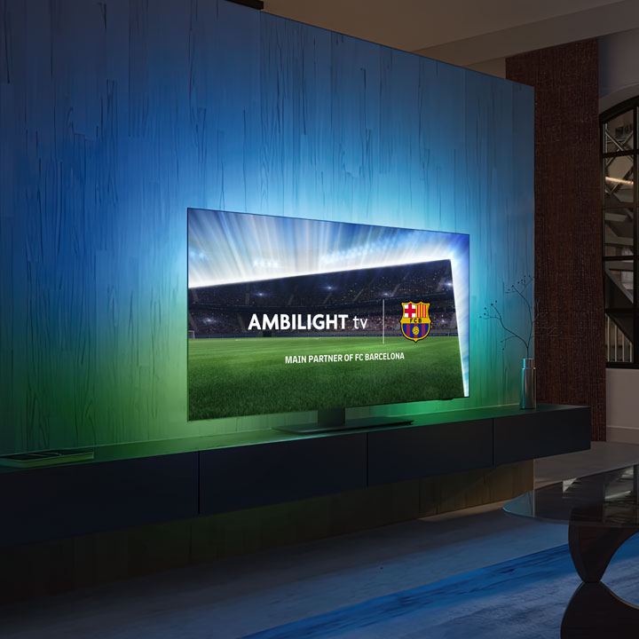 Ігри ФК Барселона й телевізори з Ambilight