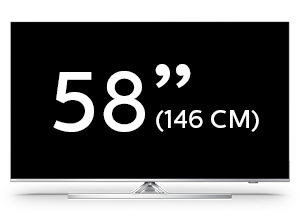 58-дюймовий світлодіодний телевізор Philips 4K UHD Android TV серії Performance