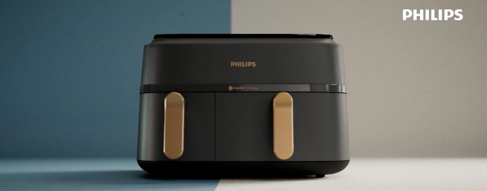 Мініатюра відео мультипечі Philips з двома кошиками, відео виробу
